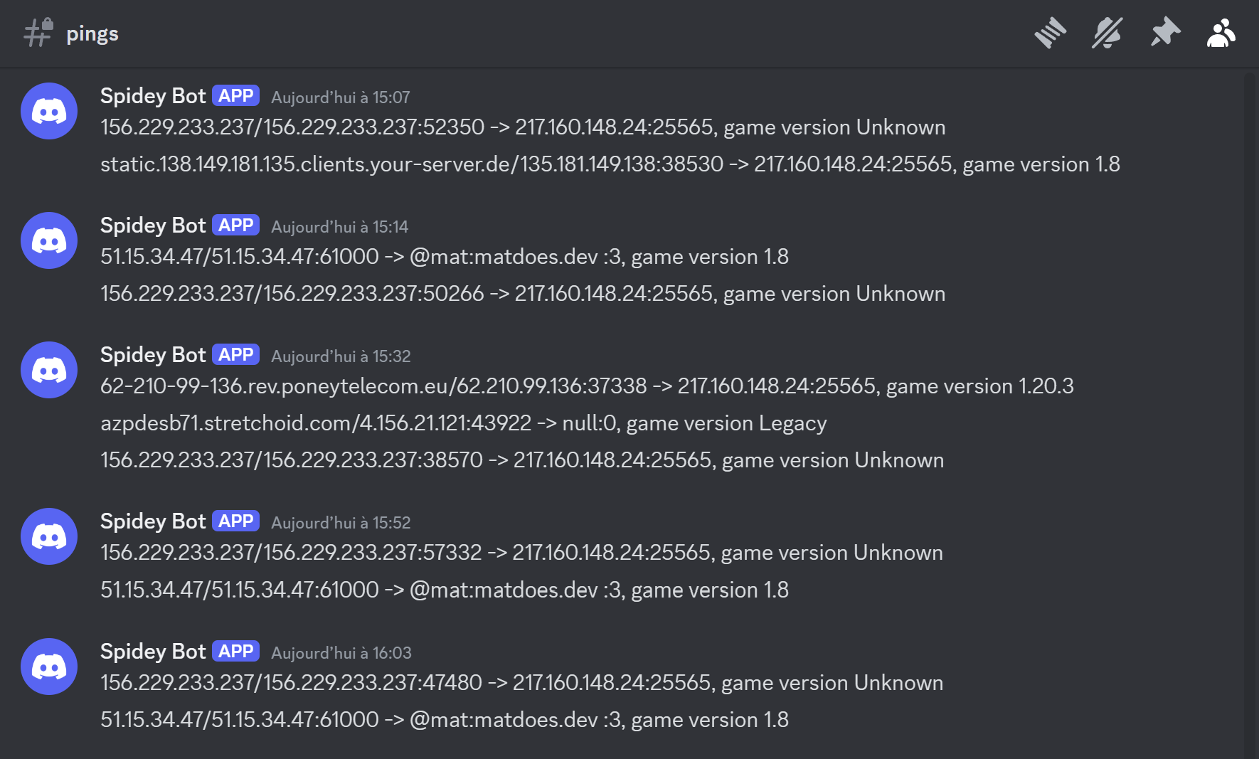 Screenshot of Plugin Velocity (Minecraft)